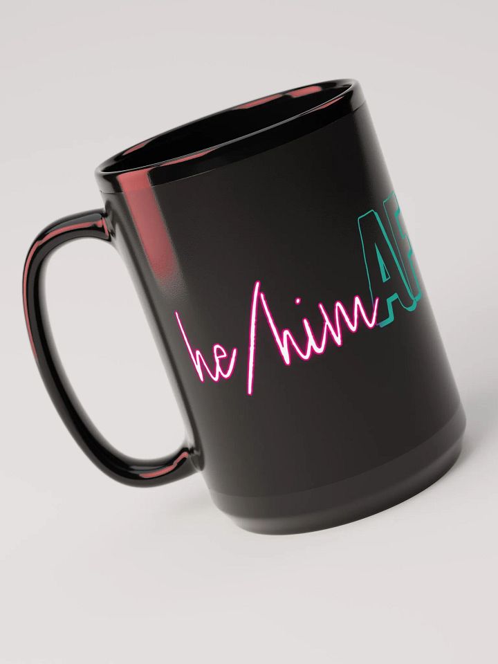 He/Him AF 15oz Mug Black product image (1)