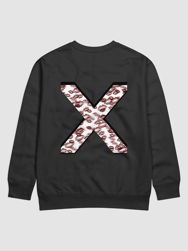 White X Burgundy Lipstick Kisses Crewneck product image (16)