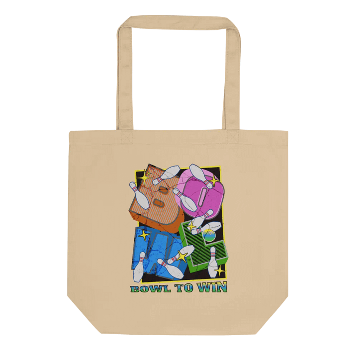 Bowl To Win Block Letter Strike with Style Eco Tote Bag product image (1)