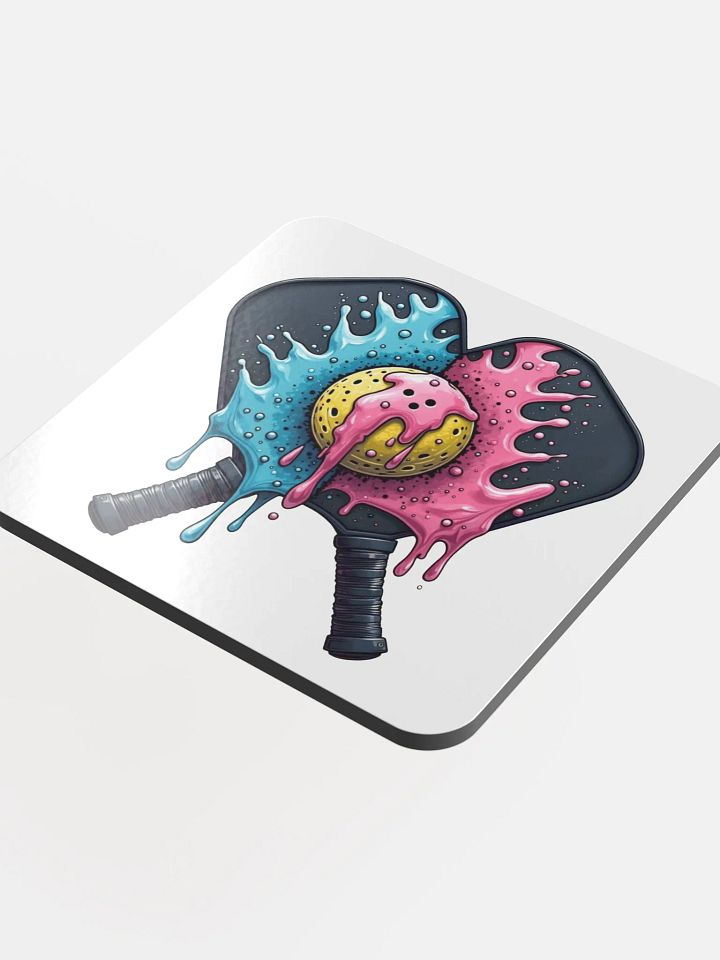 Ice Cream Pickleball Splash Cork Coasters Set product image (1)
