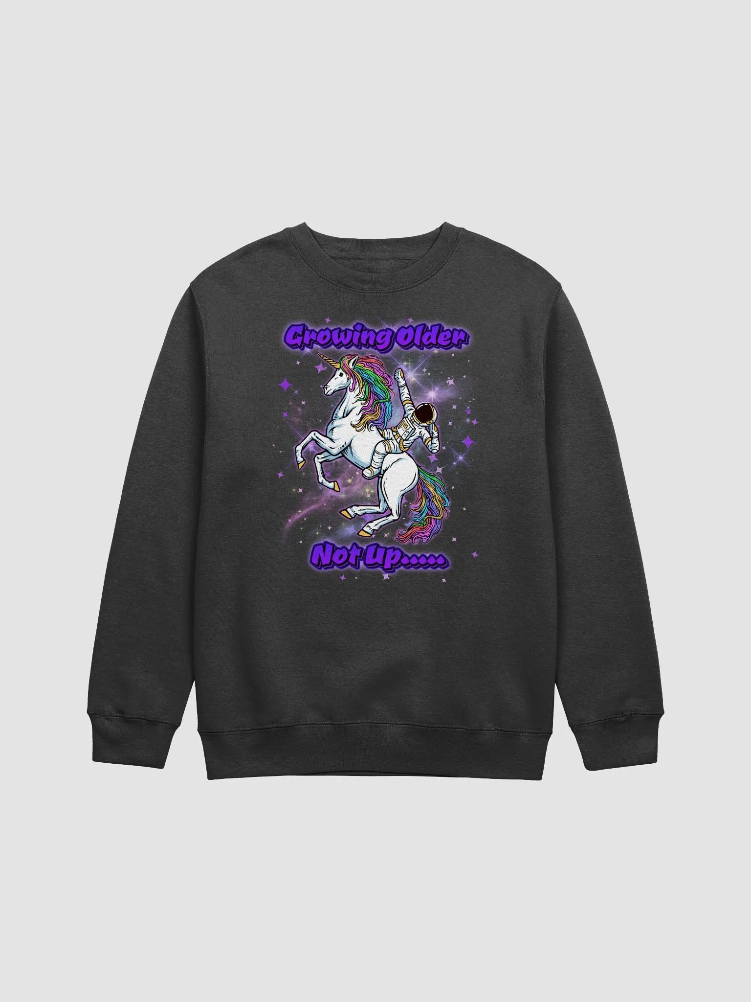 Galactic Unicorn Birthday Adventure premium crewneck Sweatshirt product image (1)