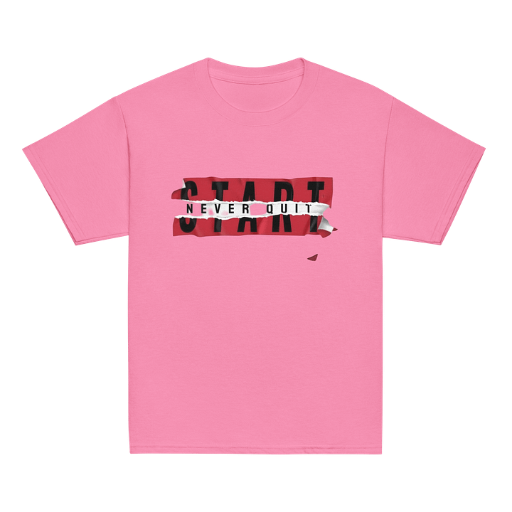 Kids T-Shirt Start Never Quit Slogan product image (2)
