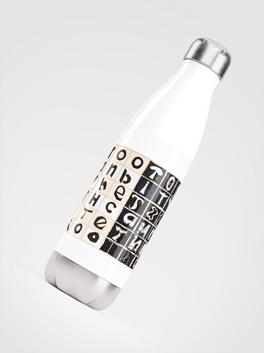 The Tooth Can Bite Stainless Steel Water Bottle (white) product image (4)
