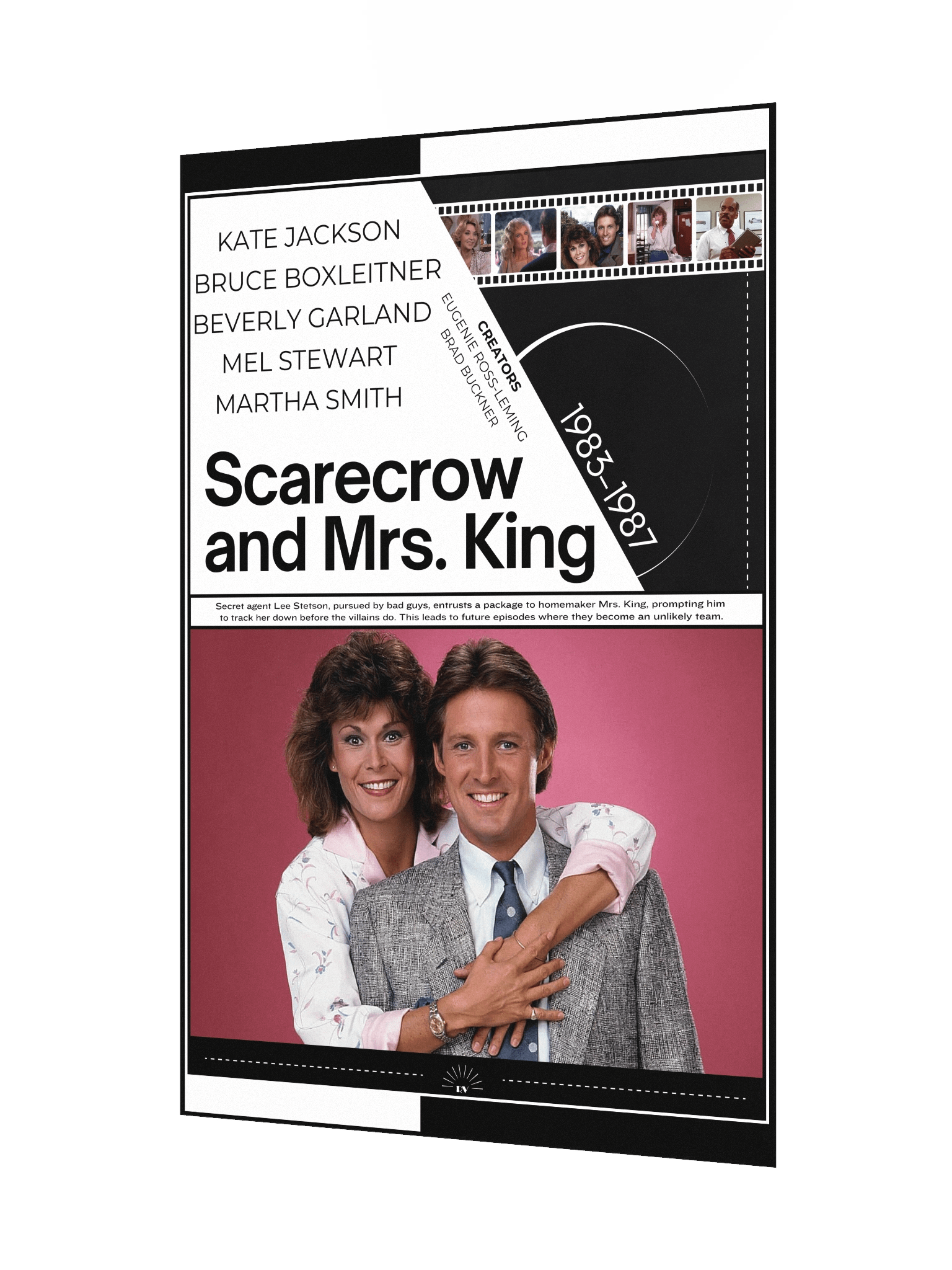 Scarecrow and Mrs. King with Kate Jackson and Bruce Boxleitner 1983–1987 | Poster | 12x18 Wall Art product image (3)