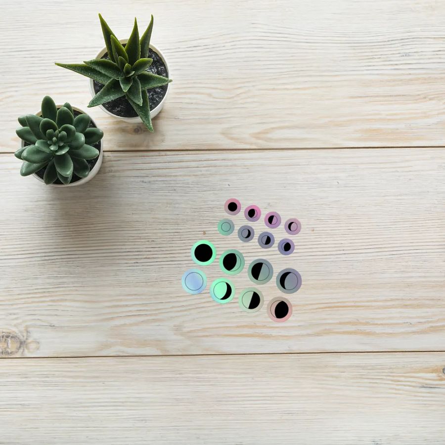 Moon Phases - Holographic Sticker Set product image (7)