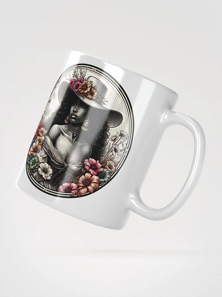Floral Muse White Glossy Mug product image (1)