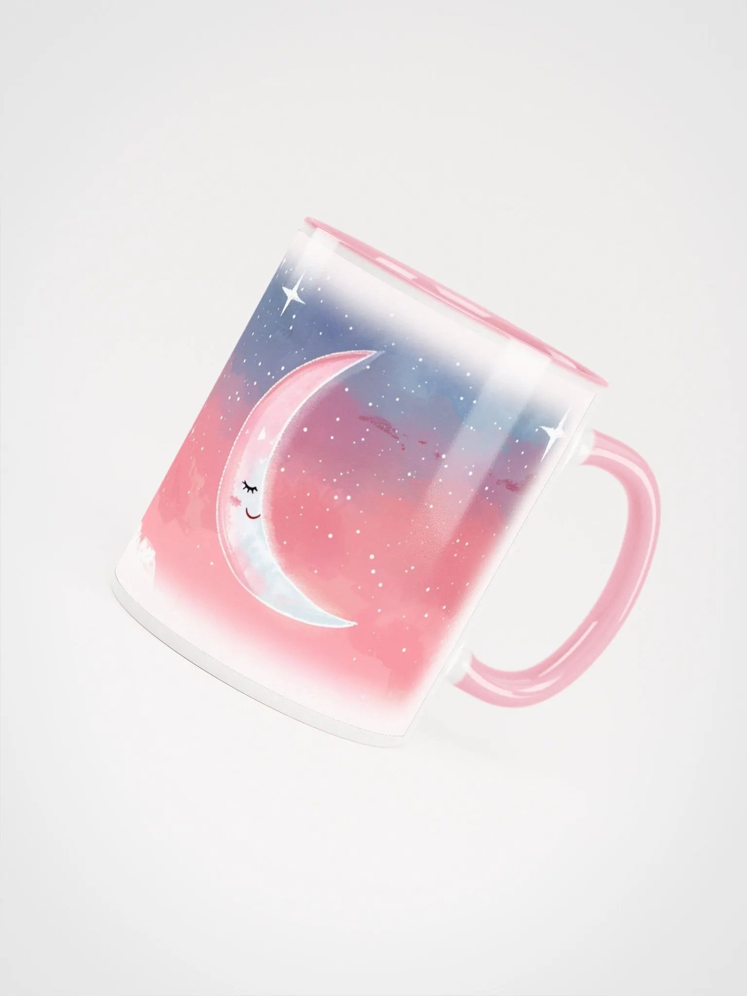 Moon In Pink Starry Sky Mug product image (4)
