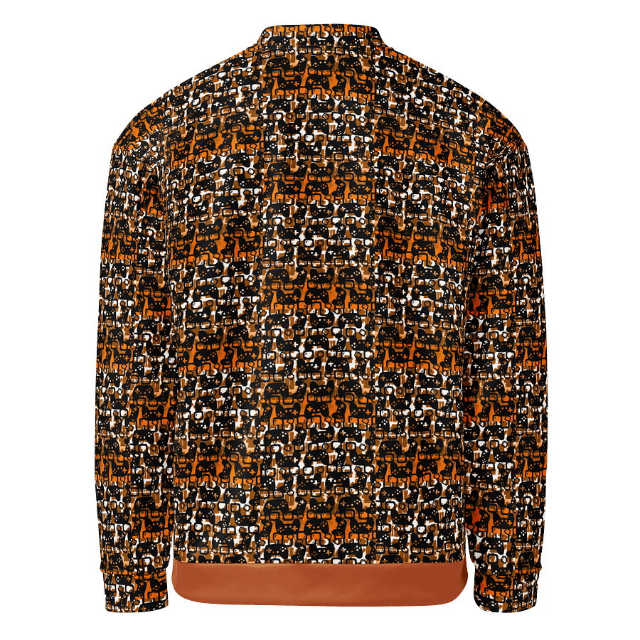 Story Lover Unisex Bomber Jacket (Orange and Black) product image (3)