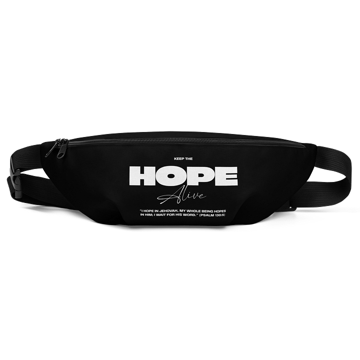 "Hope in Jehovah" Psalm 130:5 Black Fanny Pack product image (1)