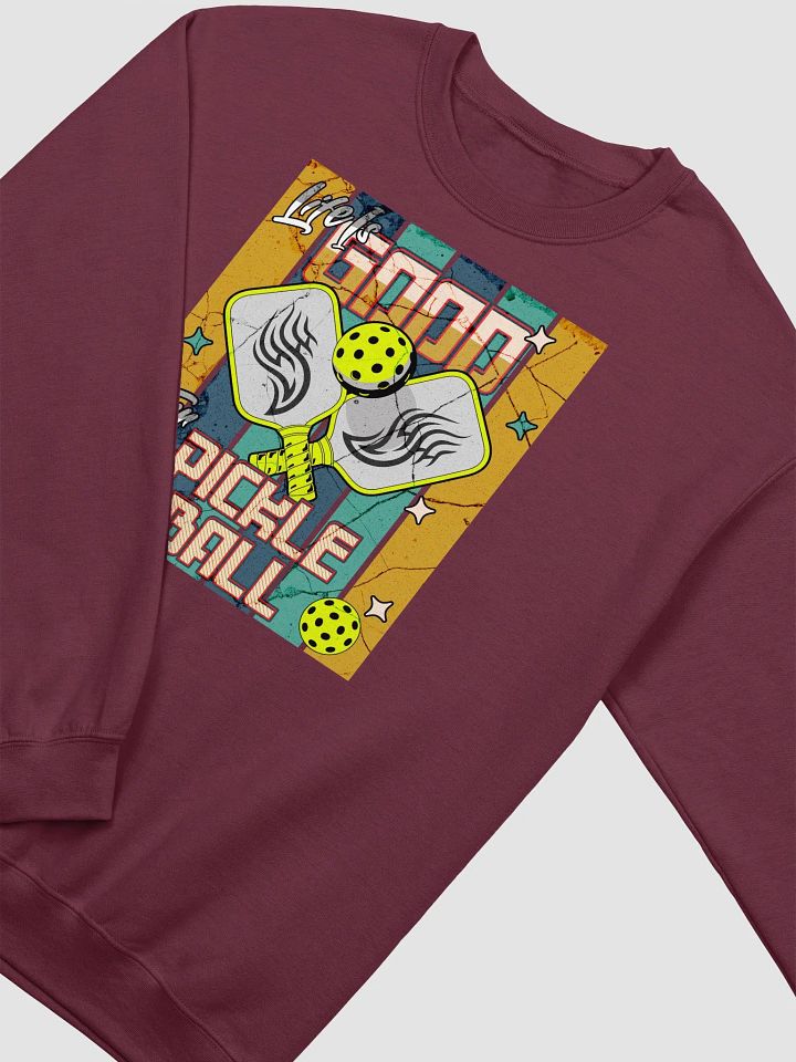 Life Is Good For Pickleball Vibes Crewneck Sweatshirt product image (10)