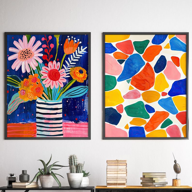 Maximalist Abstract Gallery Wall Set of 9 DIGITAL Prints product image (4)