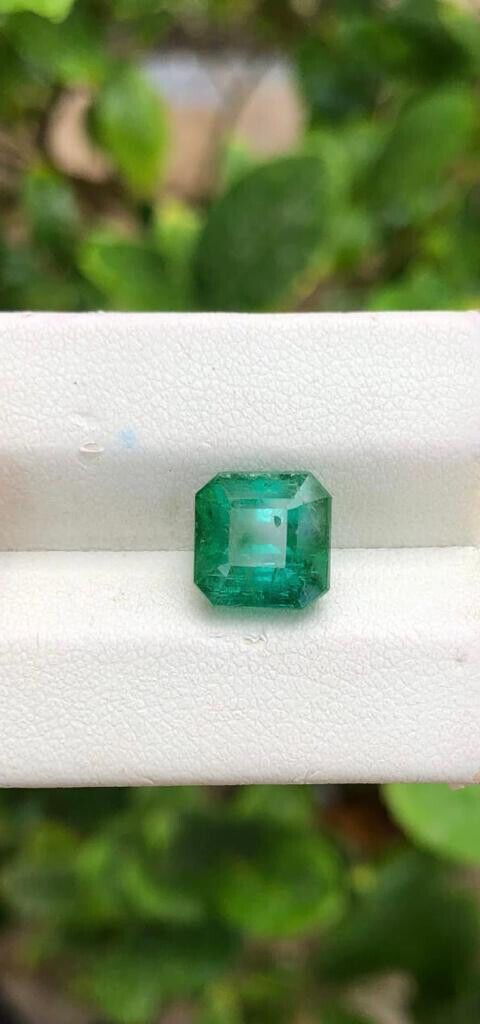 TOURMALINE EMERALD CUT GREEN COLOR GEMSTONE FOR JEWELRY RING, 4.80 CARAT product image (7)