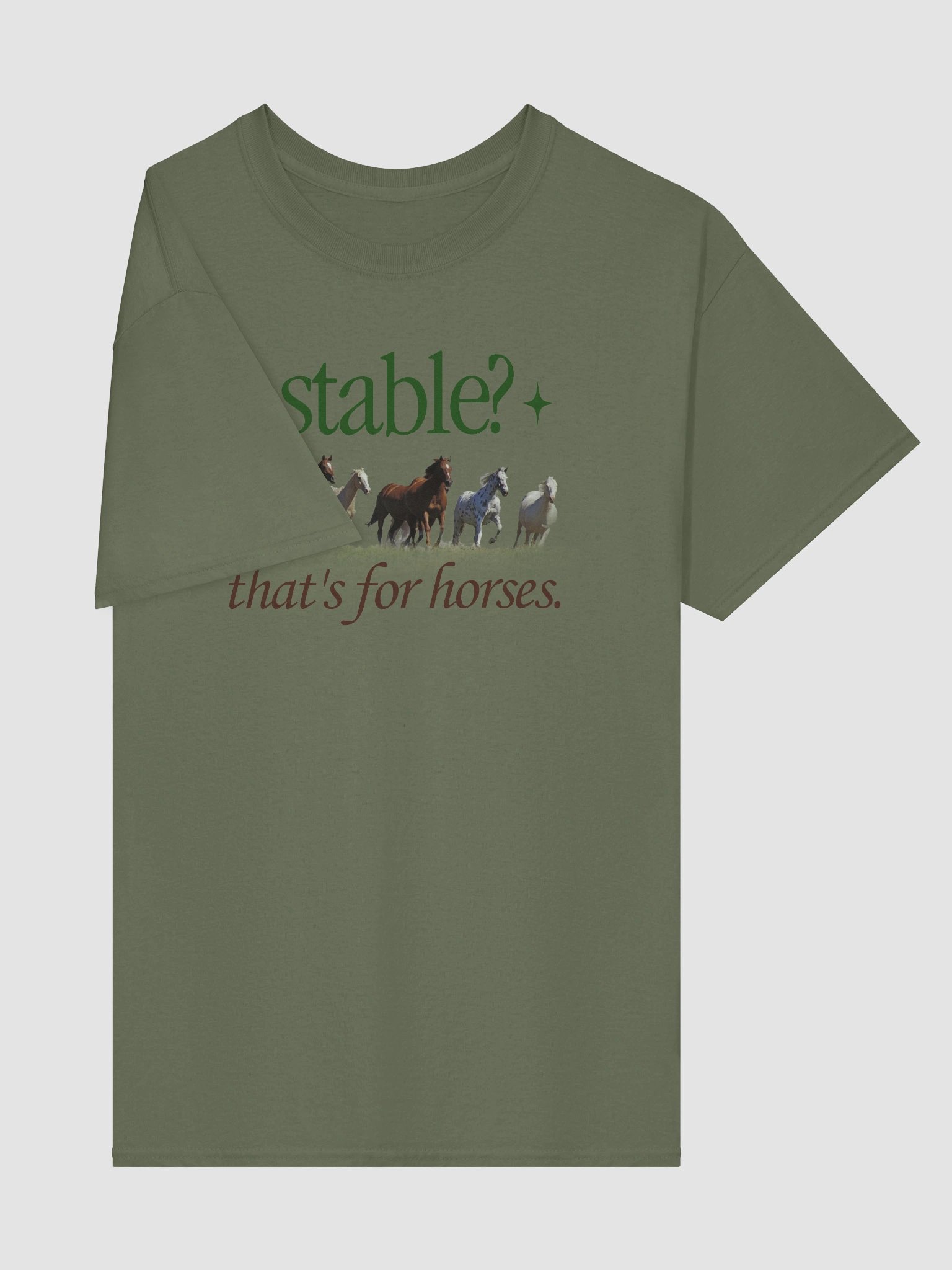 Stable? That's for horses T-shirt product image (31)