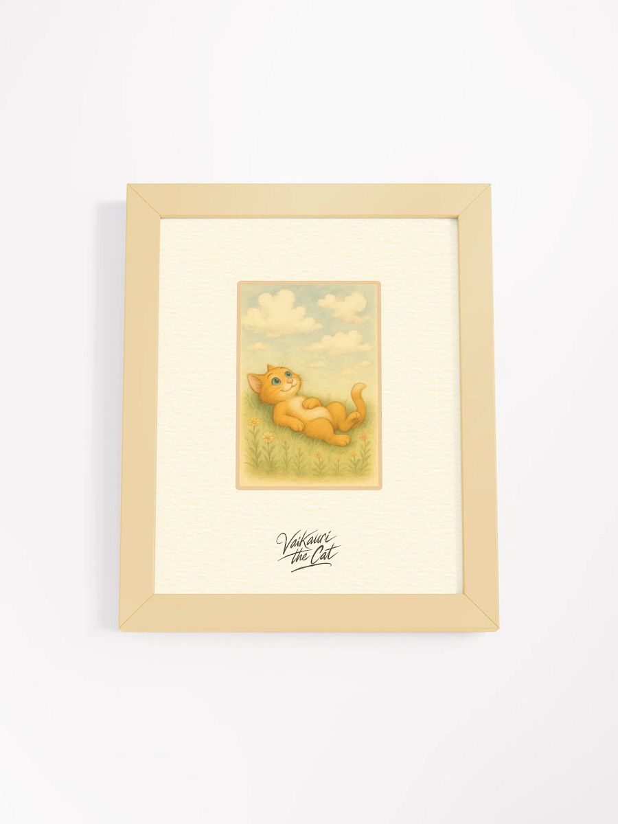 Vaikauri Cat Framed Matte Artprint product image (1)