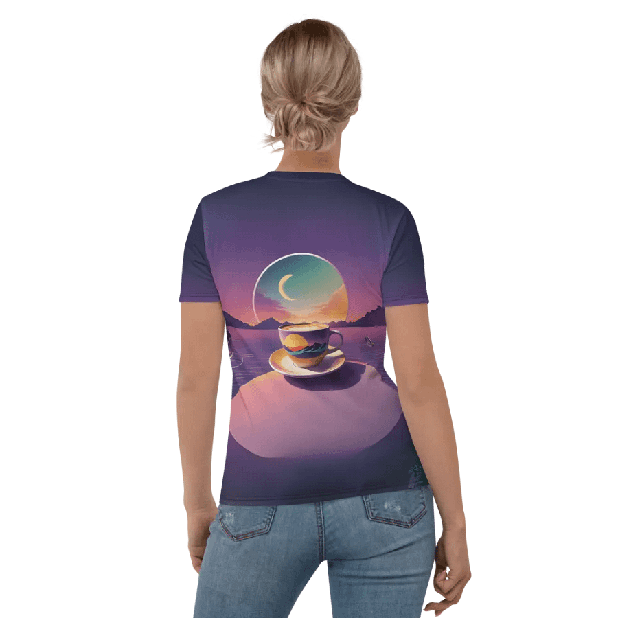 Coffee Sunset All Over Print T-shirt product image (3)