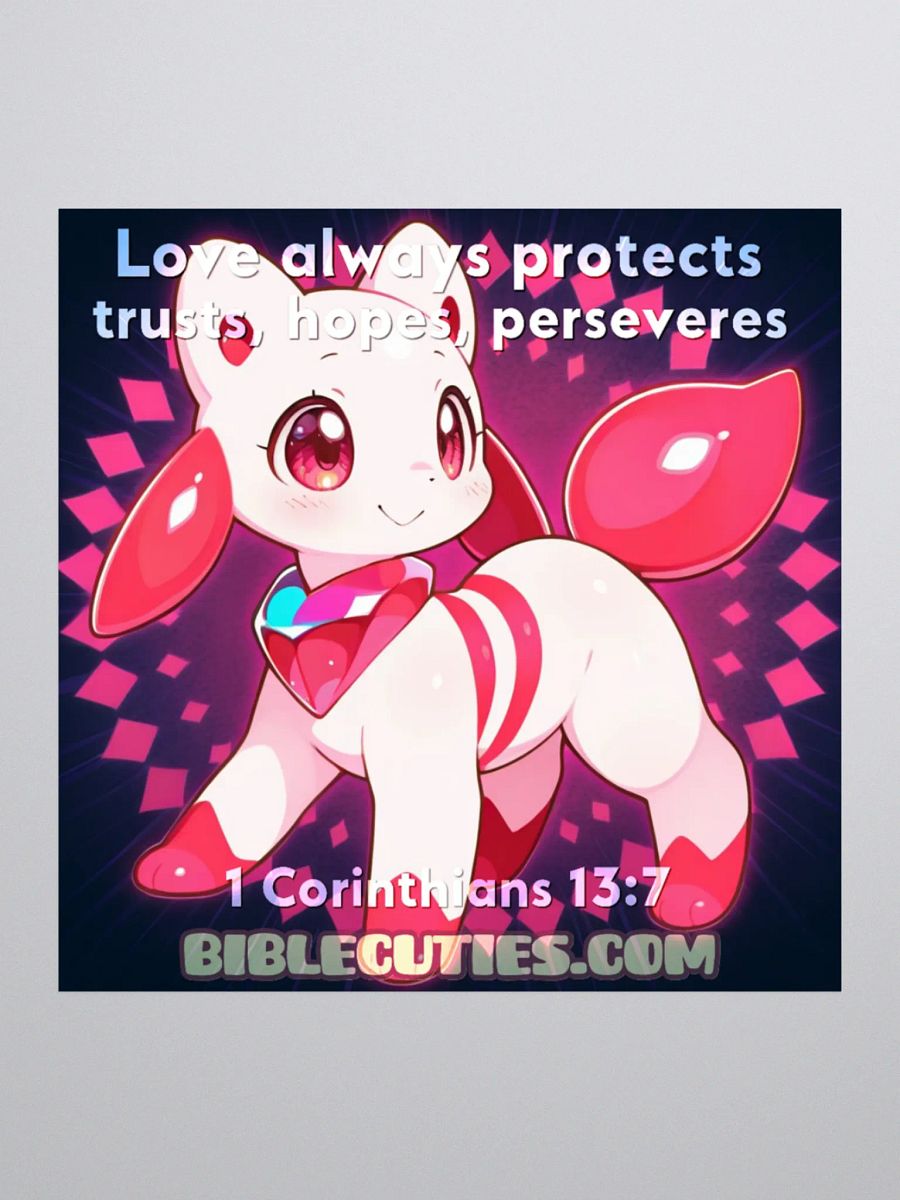 Bible Cuties Joanna - Love always protects, trusts, hopes perserveres. product image (2)