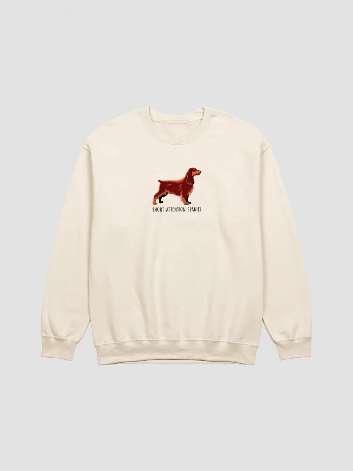 Short Attention Spaniel Sweatshirt (Embroidered) of a Field Spaniel(Liver & Tan) product image (1)