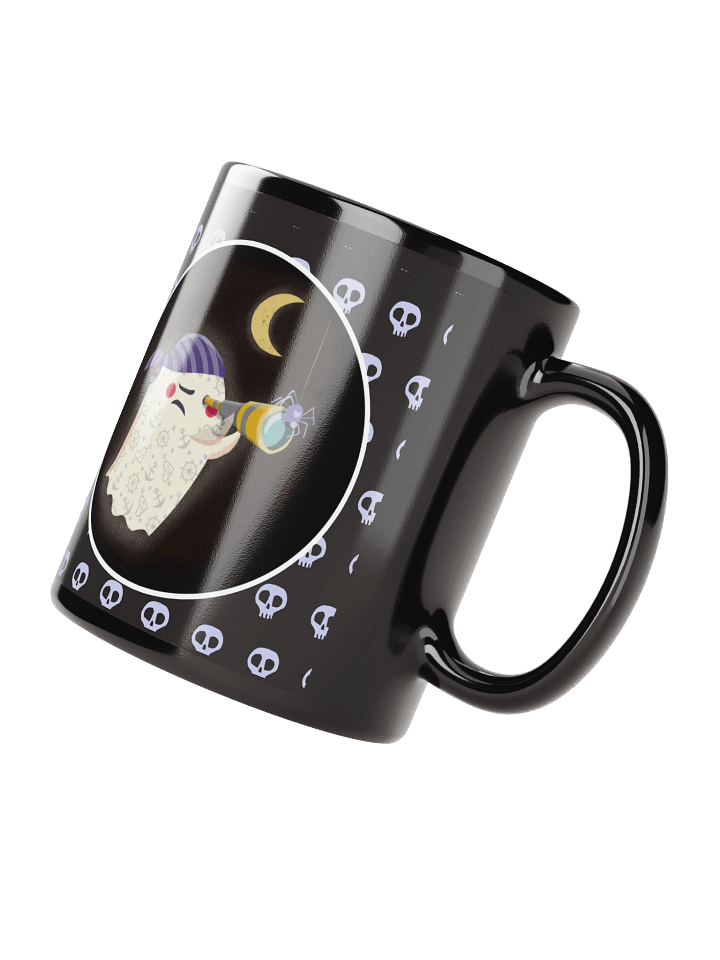 Little Ghost Pirate - Black Ceramic Mug product image (2)