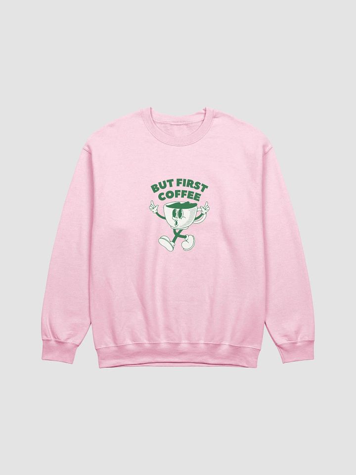 But First Coffee | Vintage Coffee Cup Crewneck Sweatshirt product image (1)