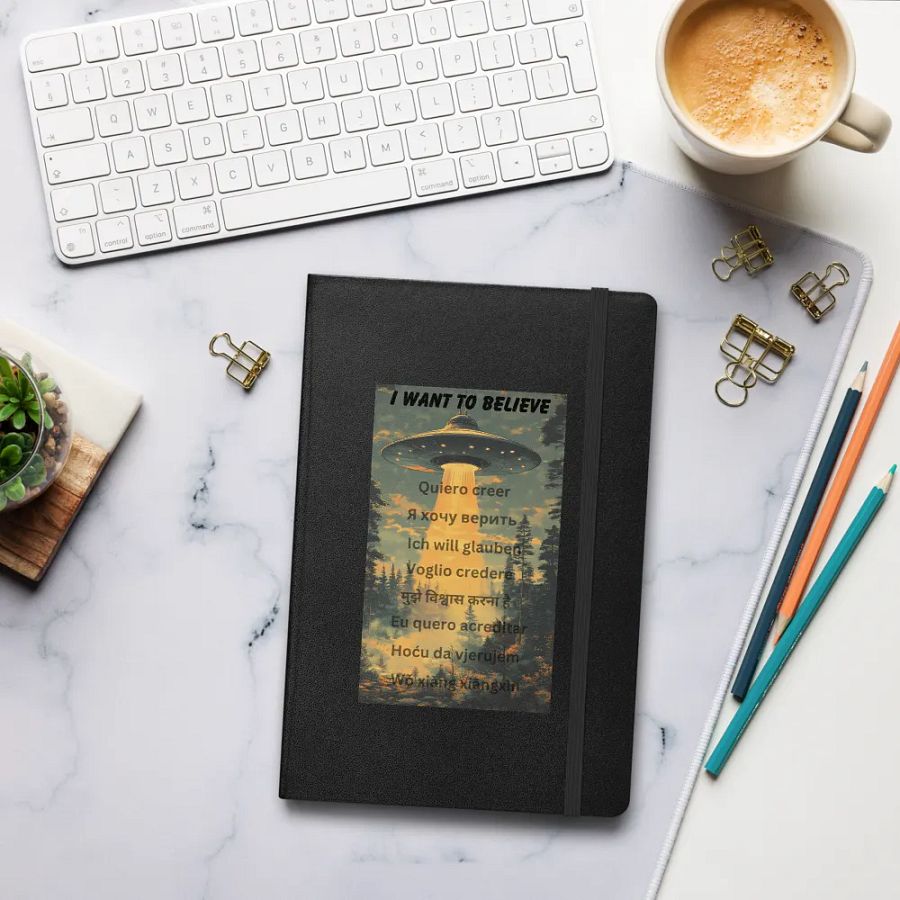 Note Pad I want to believe (multiple languages) product image (8)