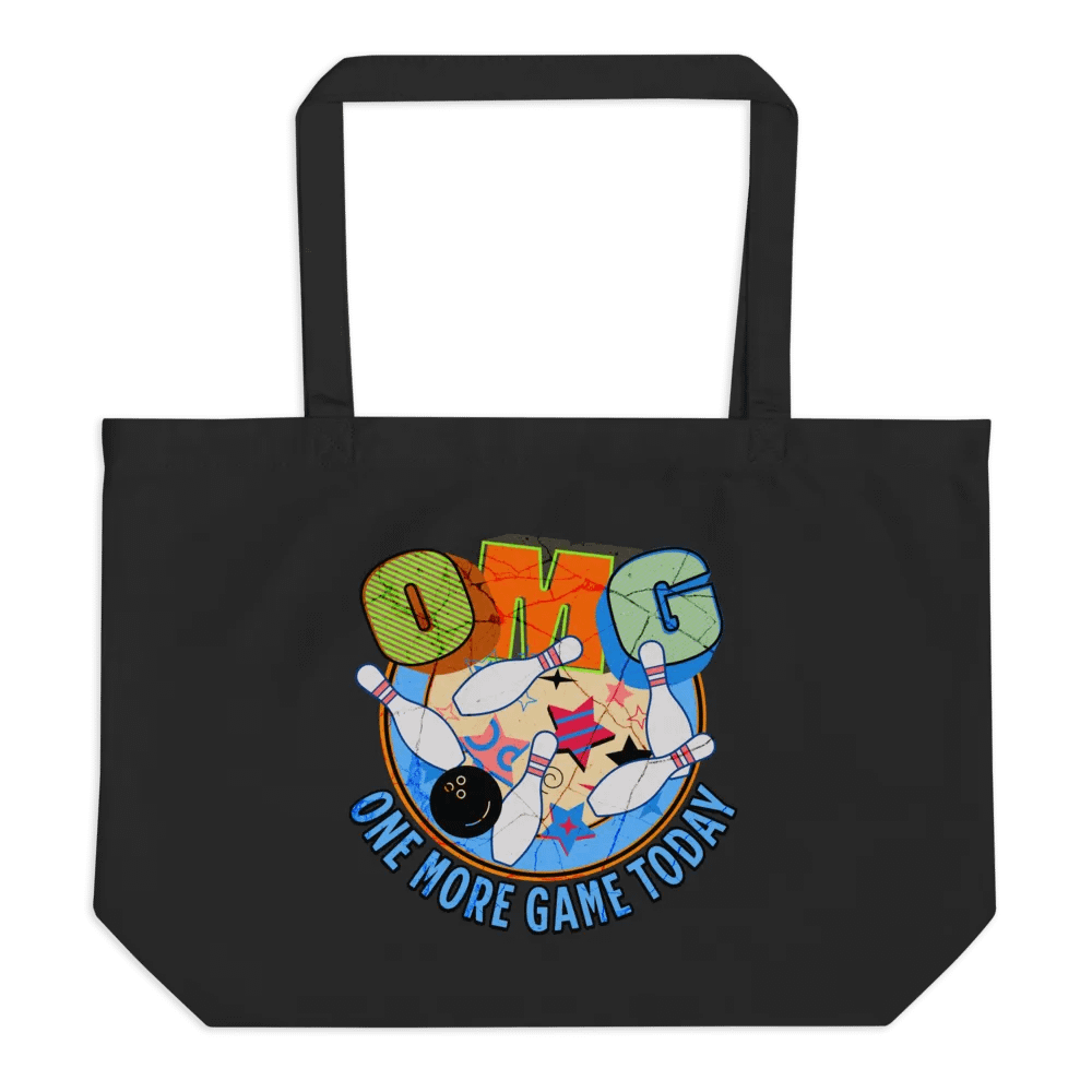 OMG One More Game Today Bowling Strike Again Tote product image (1)