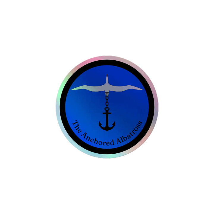 Anchored Albatross Holographic Sticker product image (1)
