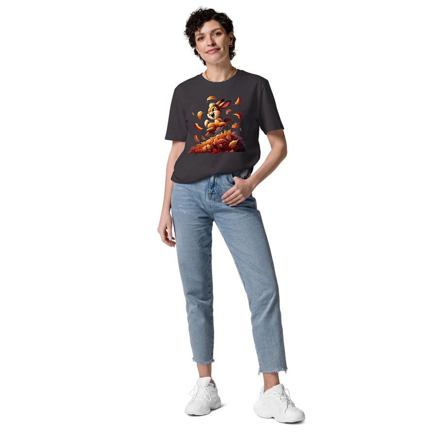 Autumn Leaves Bunny Organic Unisex T-Shirt product image (180)