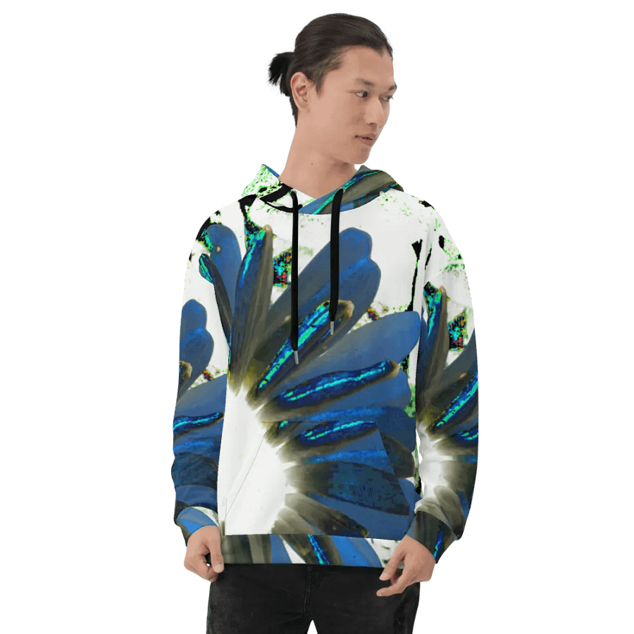 Cool Abstract Daisy Flowers Unisex All Over Print Pull On Hoodie product image (8)