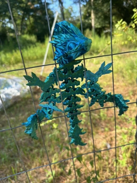 Articulated Jellyfish Dragon (Silk Blue and Green) product image (1)