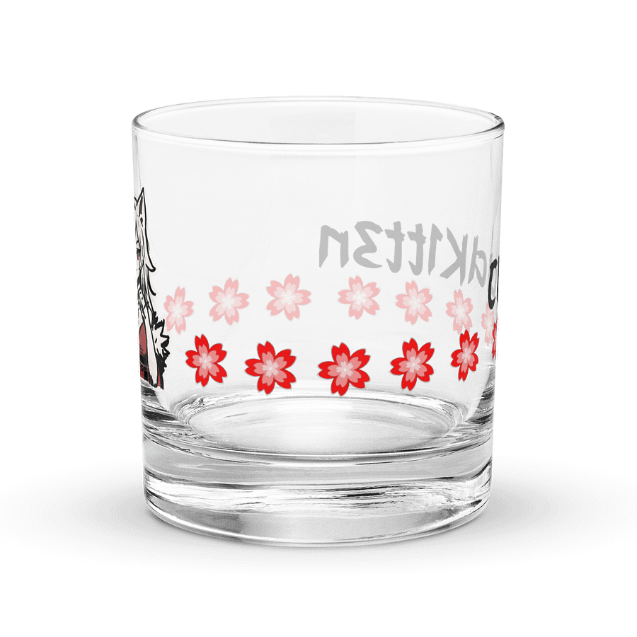 Japanese Brush Hand Heart Sakura Rocks Glass product image (3)