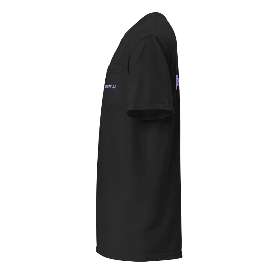 Poppy AI Pocket Tee - Black product image (3)