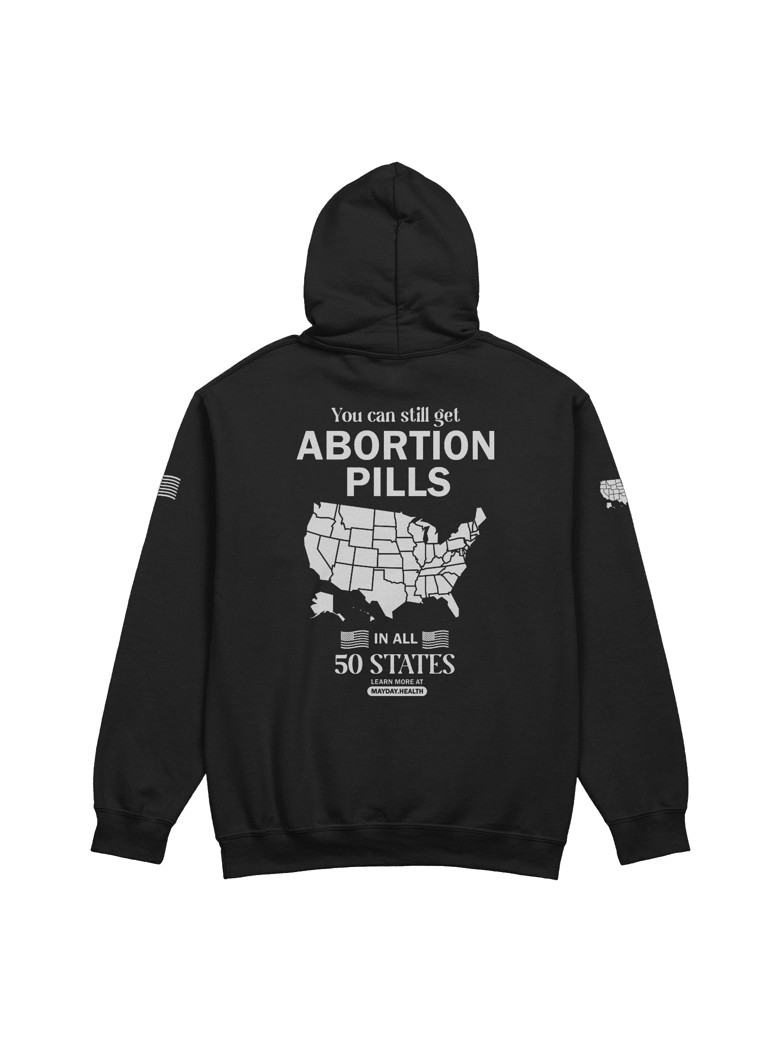 "All 50 States" Map Black Hoodie product image (2)