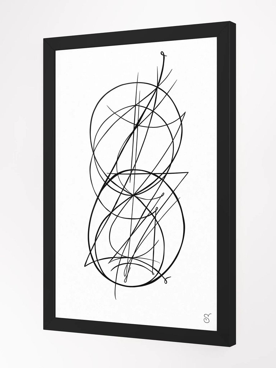 Interlocking Minimalistic Poster Art - Abstract Image No. 8 product image (2)