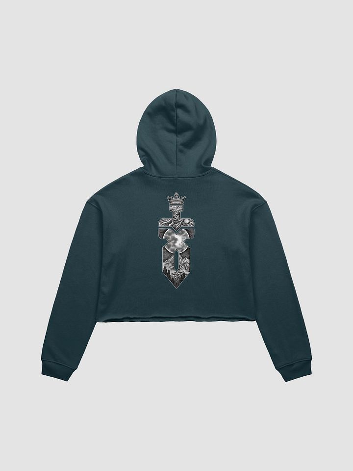 Crop Top Hoodie (White Logo) product image (2)