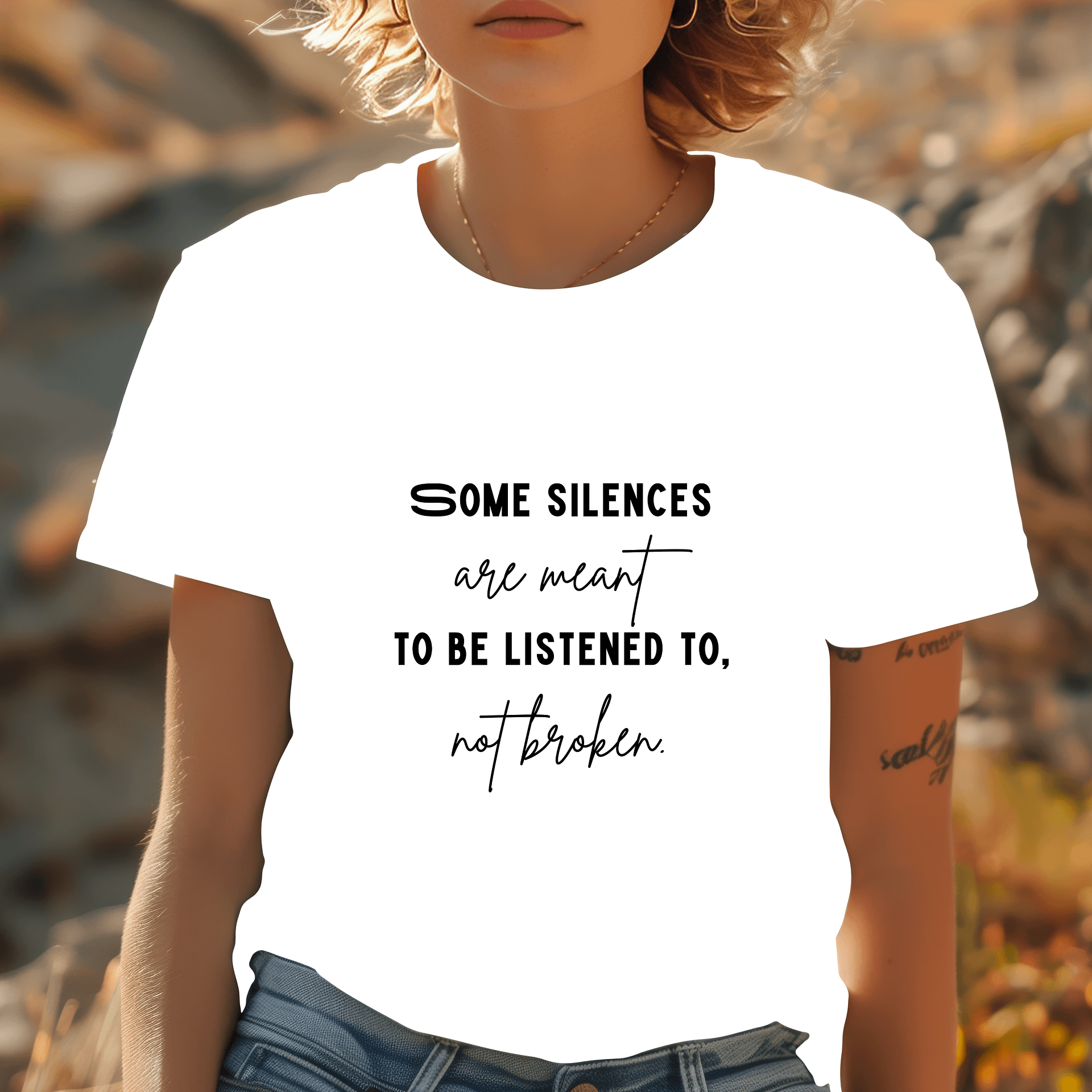 Some Silences Are Meant to Be Listened To Not Broken T-Shirt product image (1)