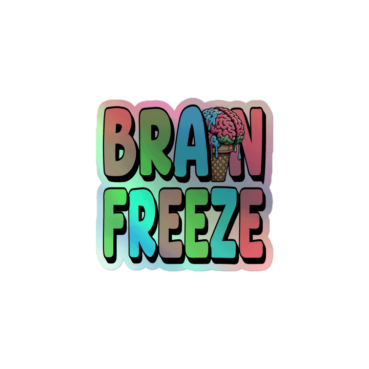 Brain Freeze Holographic Sticker Set product image (1)