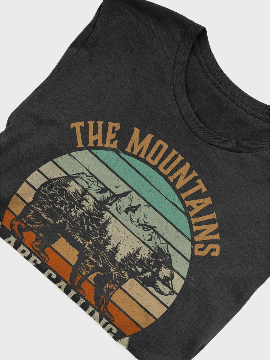 The Mountains Are Calling I Must Go Hiking Quote Unisex Supersoft T-Shirt product image (8)
