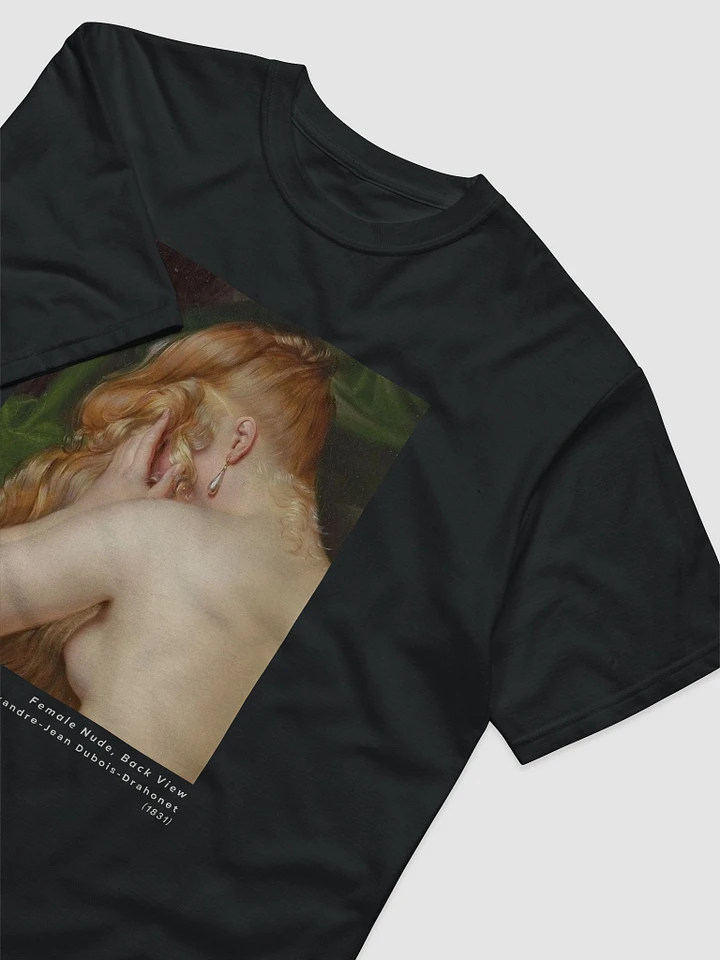 ''Female Nude, Back View'' by Dubois-Drahonet - Black Organic T-Shirt (Unisex) product image (1)
