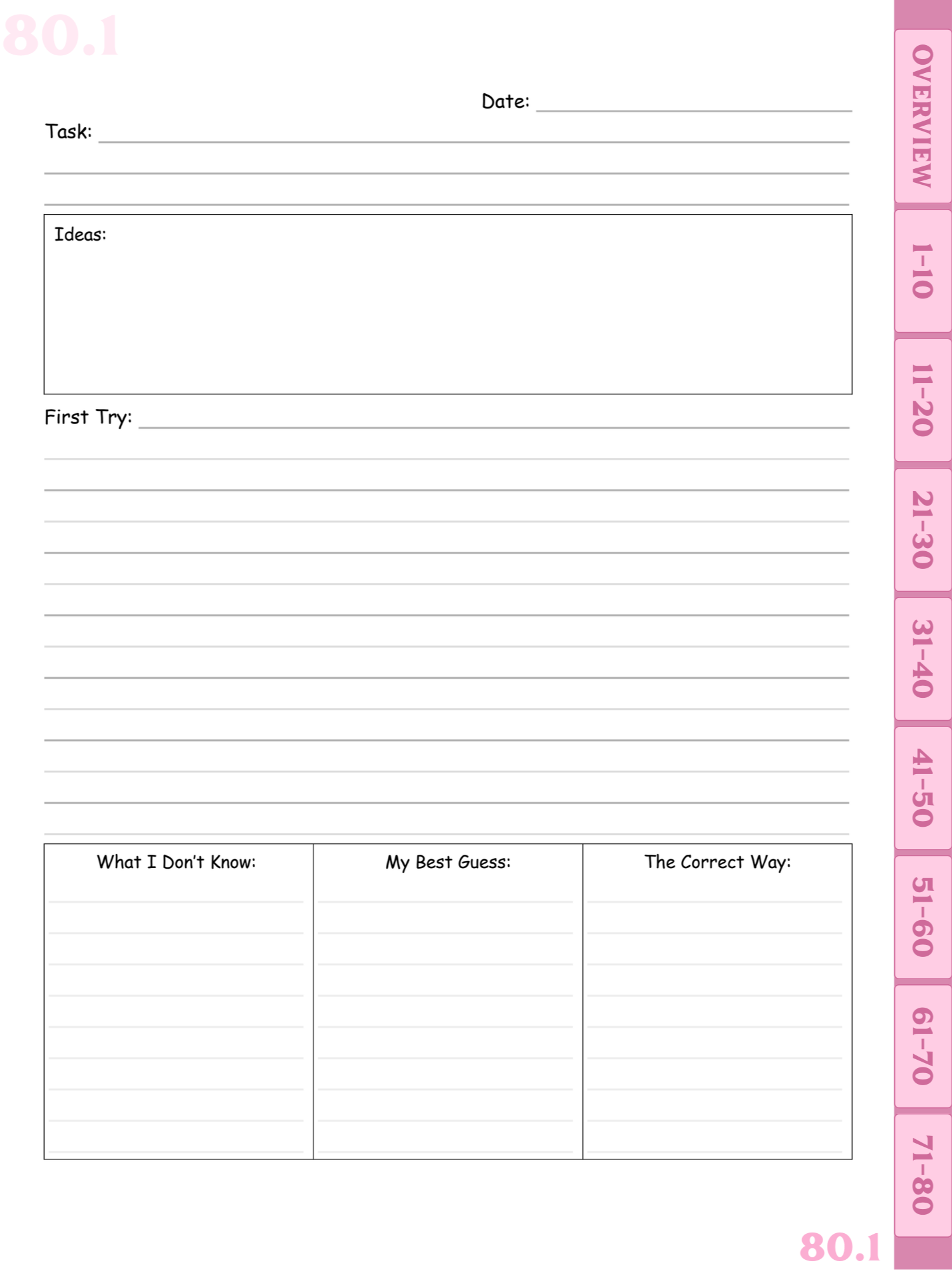 Pastel Pink Digital Writing Practice Journal product image (4)