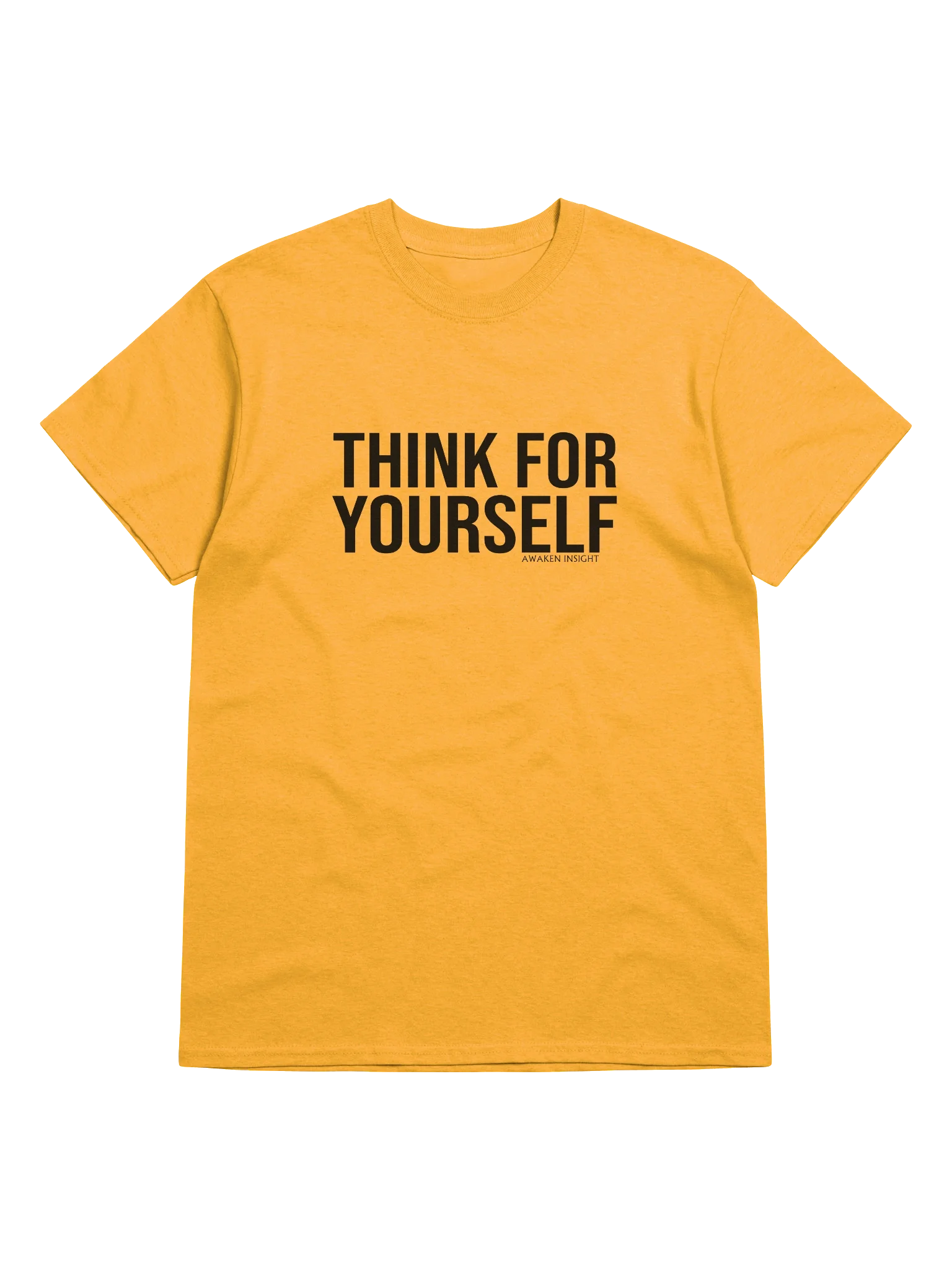 THINK FOR YOURSELF T-Shirt (Black Print) product image (4)