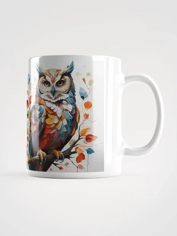 Radiant Feathers Owl Mug product image (1)