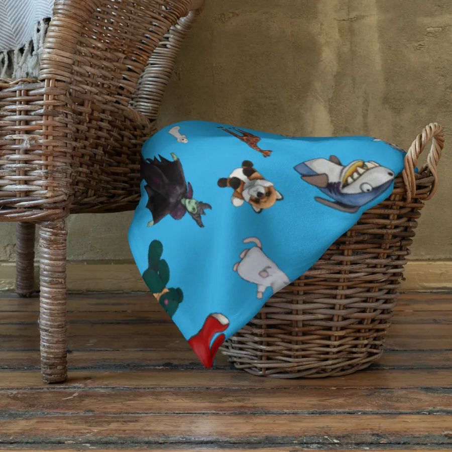Blue KidTime StoryTime Family Blanket product image (10)