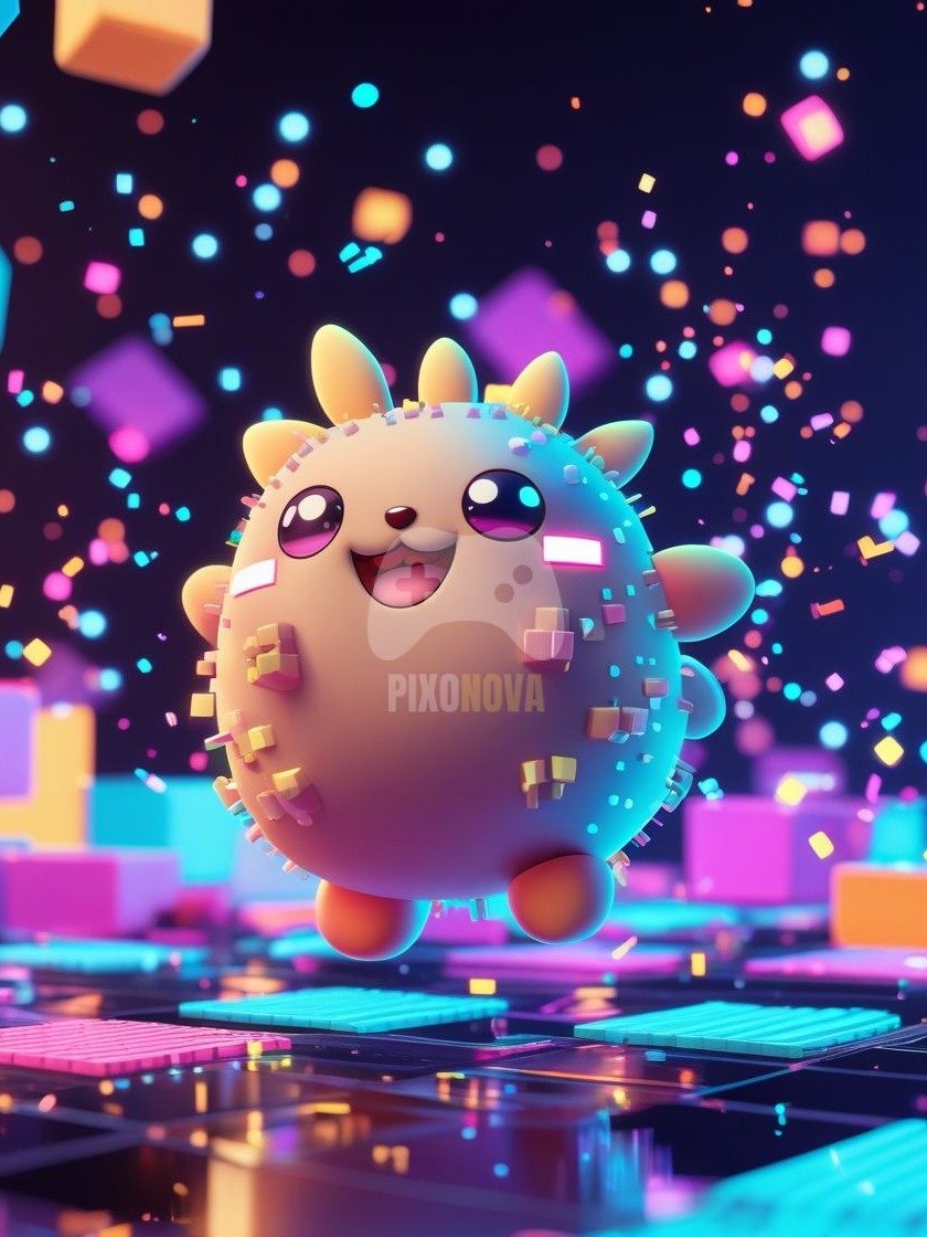 Spiky Sprint Symphony – Prickle Pop Pulse | Capybara Pixel Mascot Art (1120x1120px, 4 Variations, PNG + PDF) product image (1)