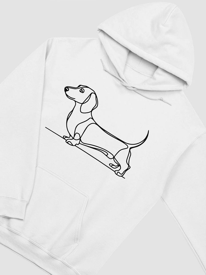 Trendy Dachshund Line Drawing Hoodie for Pet Owners product image (10)