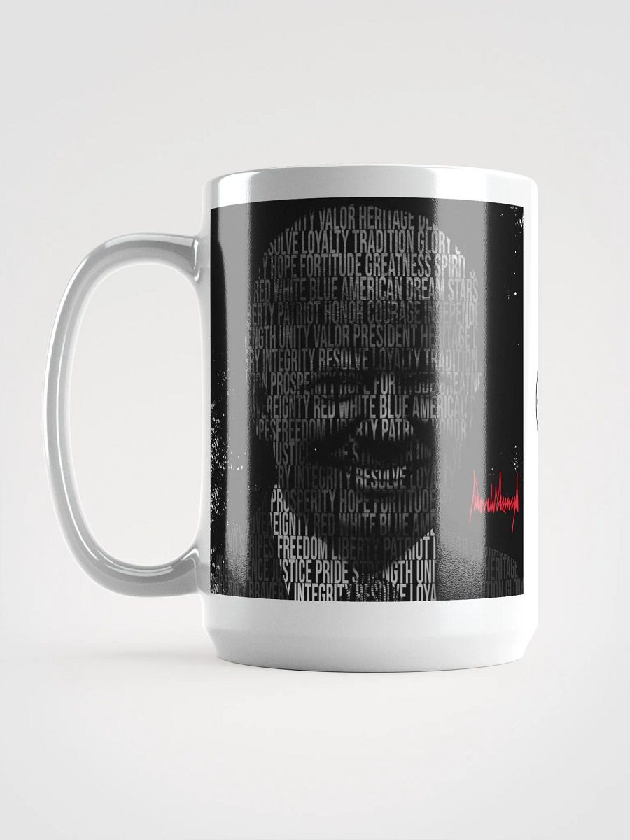 Trump Patriotic Word Silhouette 15oz Coffee Mug product image (6)