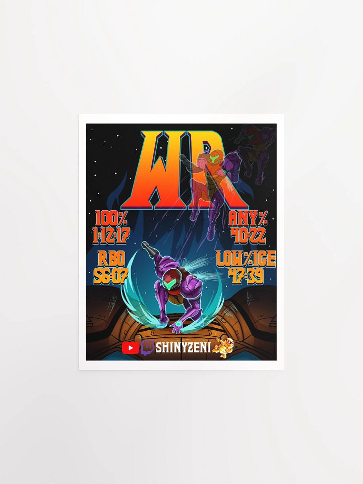 4/4 No Major Glitches World Records Illustration Poster product image (1)