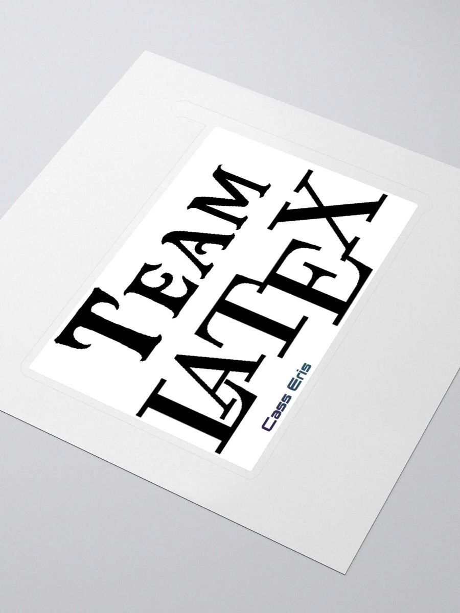 Team LaTeX Vinyl Sticker product image (8)