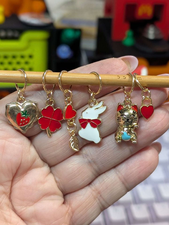 Stitch Markers - Red Theme product image (1)