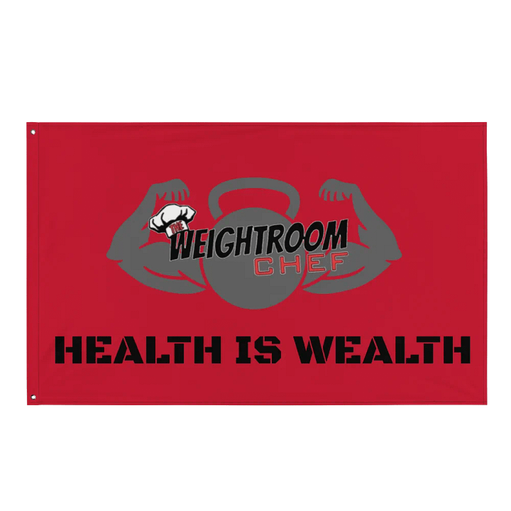 THE HEALTH IS WEALTH FLAG product image (1)