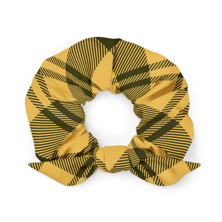 Black/Yellow Geometric All-Over Print Scrunchie product image (1)